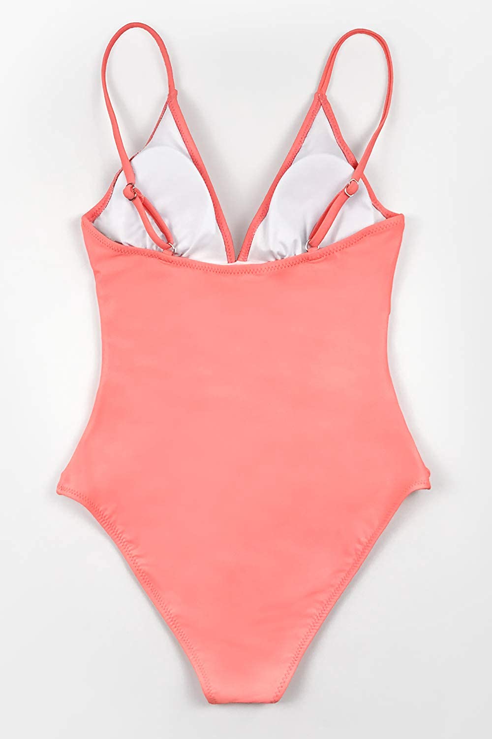 CUPSHE Women's One Piece Swimsuit Tummy Control V Neck Two Piece Bathing Suit