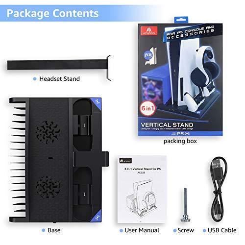 PS5 Vertical Stand Dual Charging Station - JOY2ESpree
