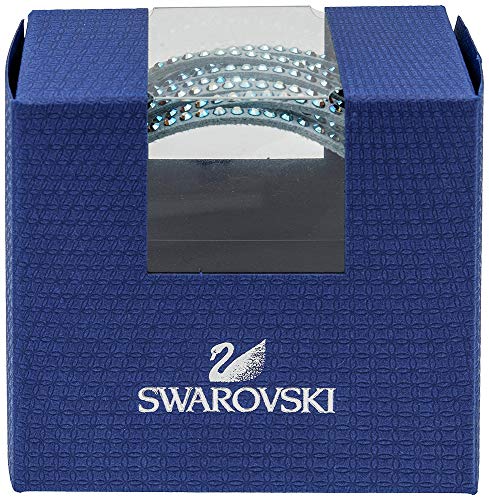 Swarovski 5046391 Women's Slake Light Blue Alcantara Bracelet - JOY2ESpree