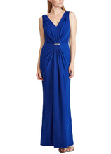 
                        
                          將圖片載入圖庫檢視器 LAUREN RALPH LAUREN Womens Vawlisa Embellished Long Evening Dress Blue 8
                        
                      