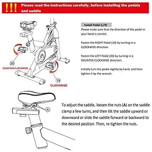 De.Pommeyeux Exercise Bike, Indoor Cycling Bike Stationary, Workout Bike for Home Cardio Gym with Tablet Mount, Pulse Sensor and LCD Monitor - JOY2ESpree