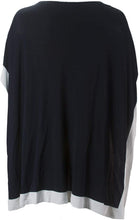 
                        
                          Load image into Gallery viewer, Marina Rinaldi Women's Area Poncho, Navy/White - JOY2ESpree
                        
                      