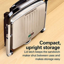 
                        
                          गैलरी व्यूवर में इमेज लोड करें, Hamilton Beach Panini Press, Sandwich Maker &amp; Electric Indoor Grill, Upright Storage, Nonstick Easy Clean Grids, Stainless Steel (25410) - JOY2ESpree
                        
                      