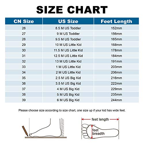 Biacolum Boys Girls Shoes Outdoor Hiking Waterproof Kids Sneaker