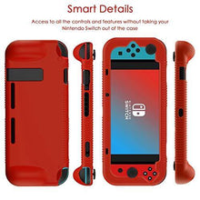 
                        
                          Load image into Gallery viewer, Semeving for Nintendo Switch Case,Soft Protective Case with Ergonomic Grip Design,Shock-Absorption&amp;Anti-Scratch (Red) - JOY2ESpree
                        
                      