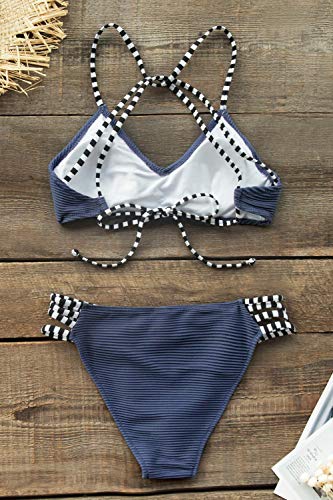 CUPSHE Women’s Bikini Swimsuit Leaf Print Two Piece Bathing Suit