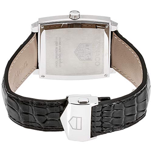 Tag Heuer Monaco Black Dial Leather Strap Men's Watch WAW131AFC6177