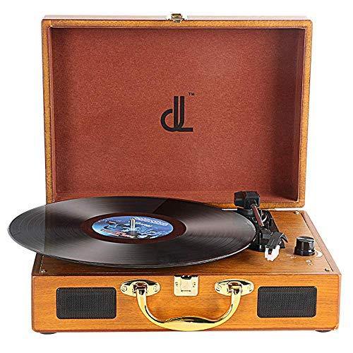 Vinyl Record Player, DLITIME 3-Speed Turntable with Built-in Speakers - JOY2ESpree
