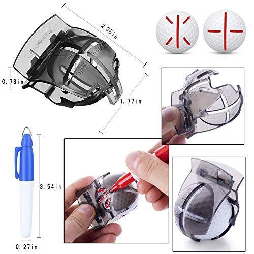 FINGER TEN Golf Ball Marker Line Drawing Tool 4 Color Value Pack Template Liner Stencil Putt Alignment - JOY2ESpree