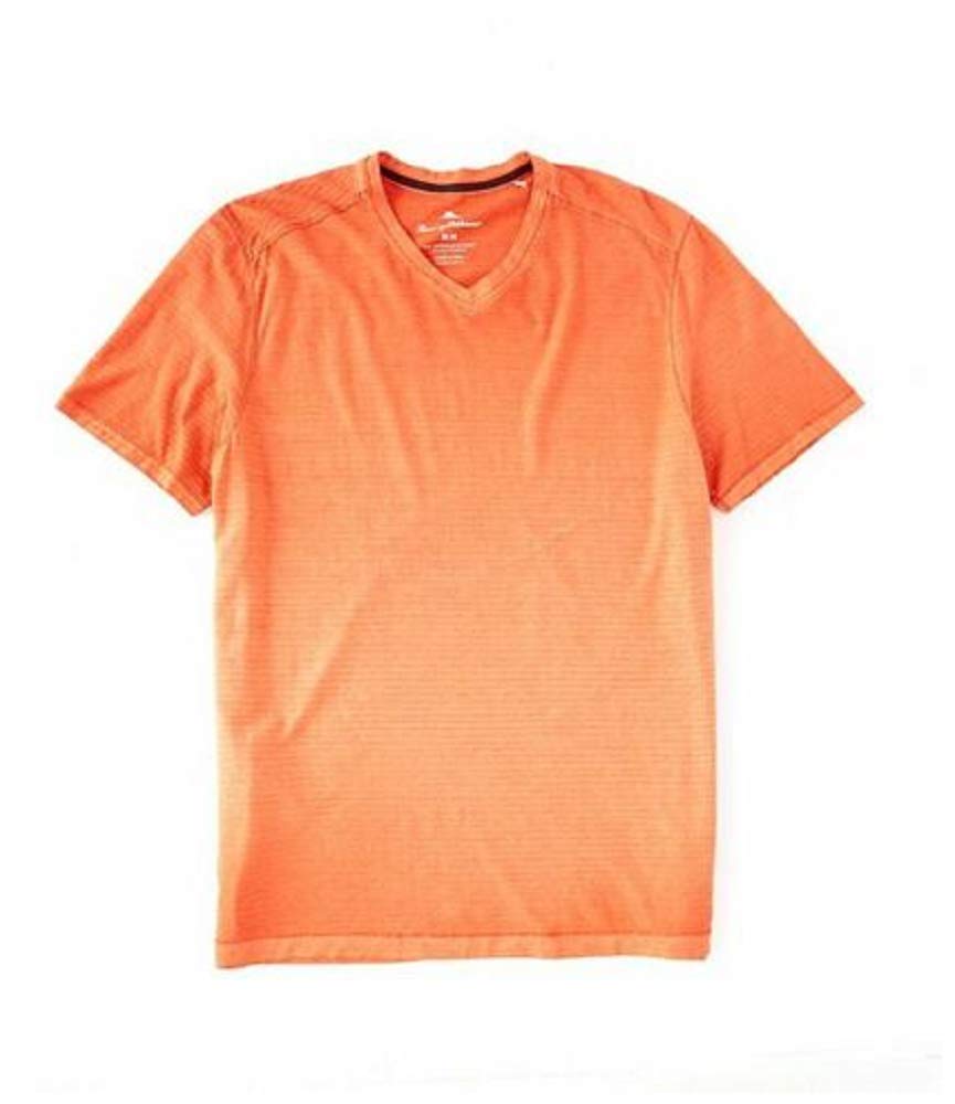 Tommy Bahama Cirrus Coast V-Neck Short Sleeve Mango Tango MD
