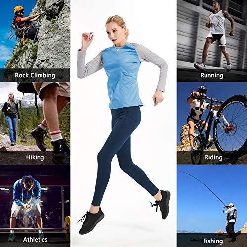 Women's UPF 50+ Sun Protection Hiking Shirts Long Sleeve Quick Dry Rashguard Athletic Running Fishing Shirts - JOY2ESpree