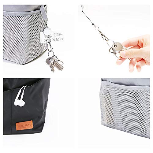 iN. Purse Organizer Insert with zipper Nylon fabric for women Handbags & Totebag