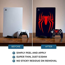 
                        
                          Load image into Gallery viewer, Ps5 skin "navy/red spider" protective wrap cover vinyl sticker decals - JOY2ESpree
                        
                      