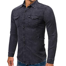 
                        
                          गैलरी व्यूवर में इमेज लोड करें, Cloudstyle Men's Regular Fit Button Down Casual Denim Shirts Long Sleeve Jean Shirts
                        
                      