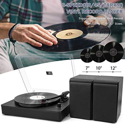 LP&No.1 Bluetooth Turntable HiFi System with Bookshelf Speakers - JOY2ESpree