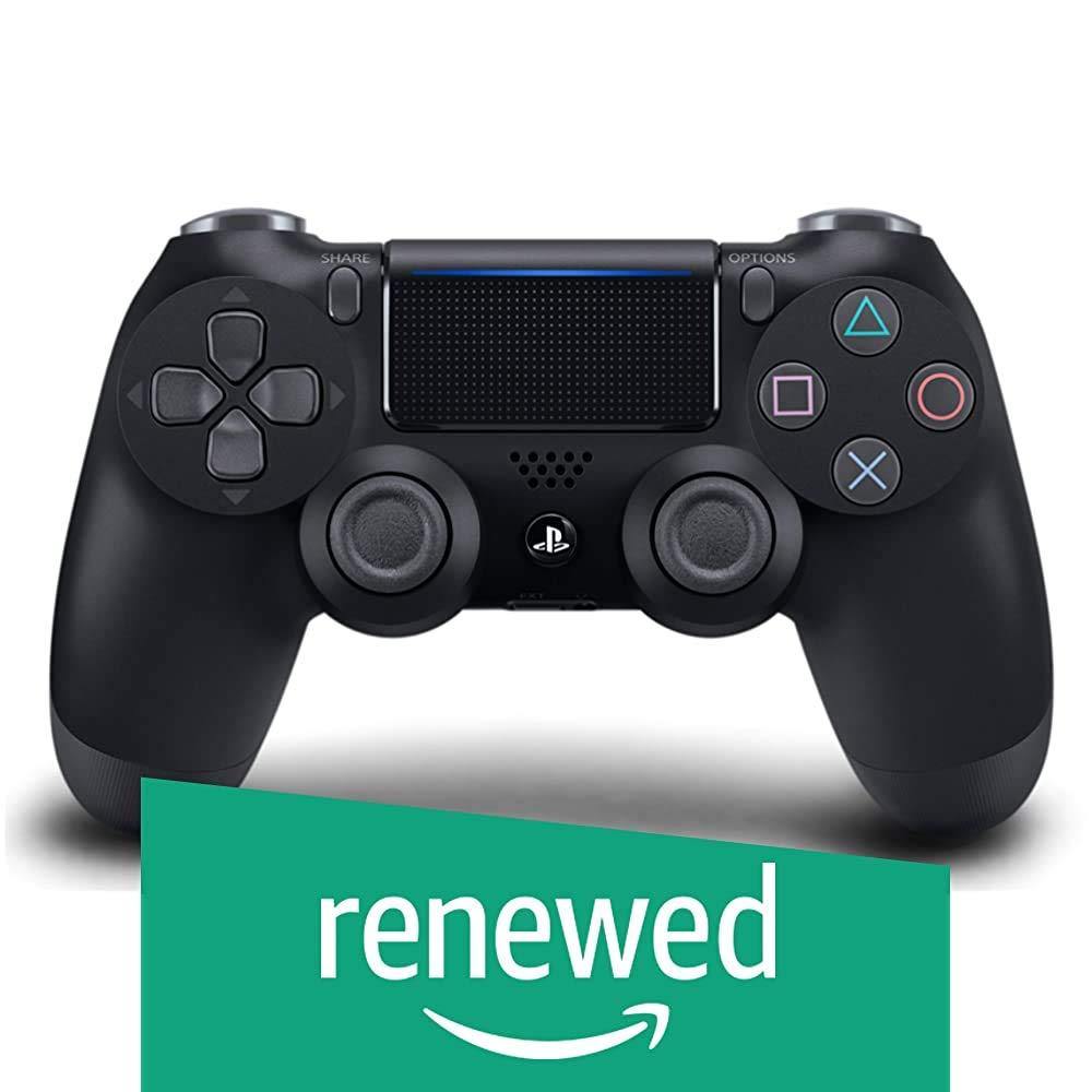 DualShock 4 Wireless Controller for PlayStation 4 - Jet Black (Renewed) - JOY2ESpree