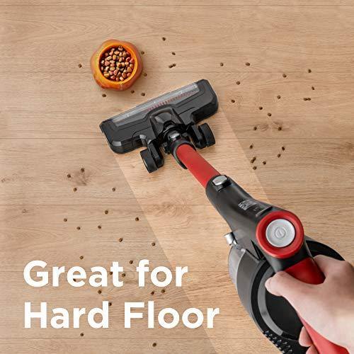 EUREKA Cordless Vacuum Cleaner, Hight Efficiency for All Carpet and Hardwood Floor LED Headlights, Convenient Stick and Handheld Vac, Basic Red - JOY2ESpree