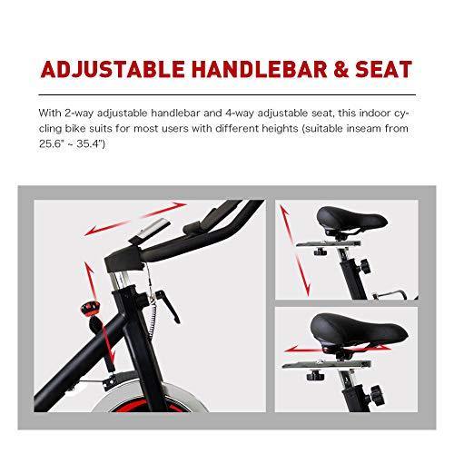 JOROTO Belt Drive Exercise Bike - Indoor Cycling Bike Stationary Cycle for Home Gym Workout ( Model: updated X1S ) - JOY2ESpree