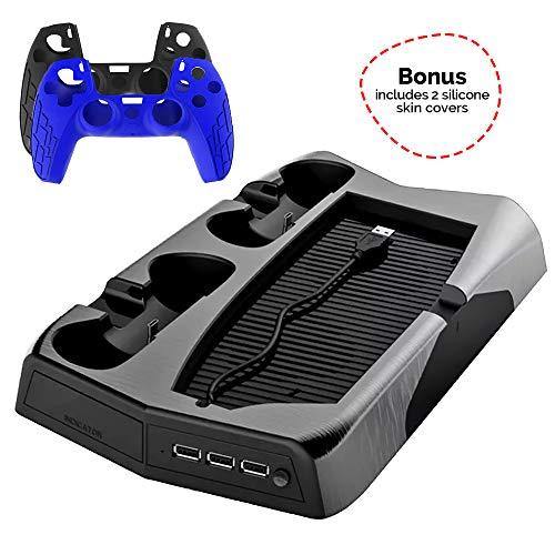 PS5 Cooling Stand Bundle Offer | Dual Controller Charge Station - JOY2ESpree