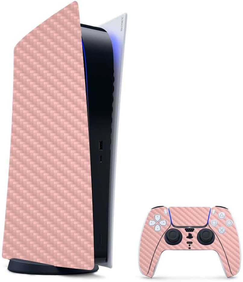 MightySkins Carbon Fiber Skin Compatible with PS5 / Playstation 5 Digital Edition Bundle - JOY2ESpree