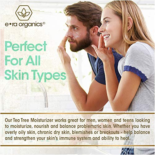 Era Organics Tea Tree Oil Face Cream - For Oily, Acne Prone Skin