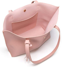 
                        
                          將圖片載入圖庫檢視器 Women's Soft Faux Leather Tote Shoulder Bag from Dreubea, Big Capacity Tassel Handbag
                        
                      