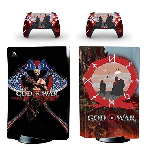 God of War PS5 Standard Disc Skin Sticker Decal Cover for Playstation 5 Console Controller PS5 Skin Sticker Vinyl-Yspf0803 - JOY2ESpree