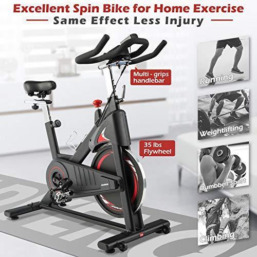 ADVENOR Magnetic Resistance Exercise Bike, Indoor Stationary Bikes - JOY2ESpree