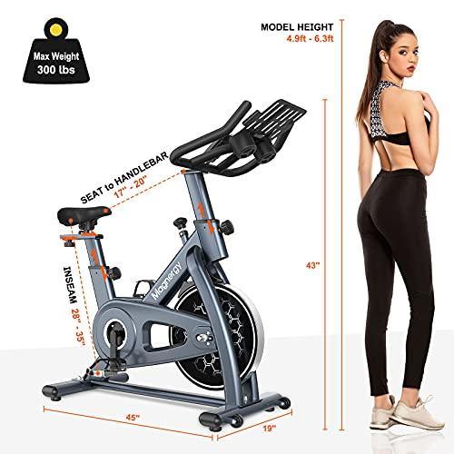 Magnergy Spin Bike, Magnetic Indoor Stationary Bike With LCD To-Plan Fitness Cadence Monitor - JOY2ESpree