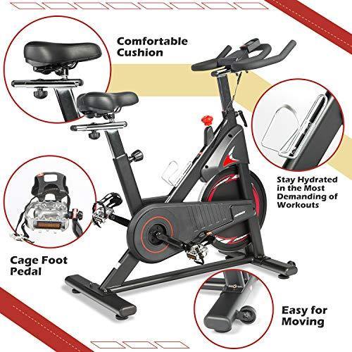 ADVENOR Magnetic Resistance Exercise Bike, Indoor Stationary Bikes - JOY2ESpree