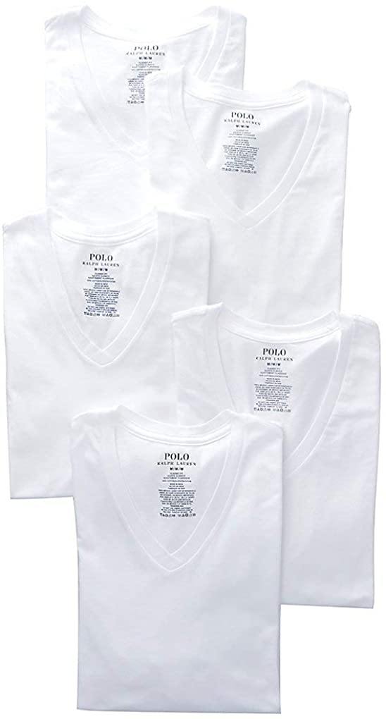 Polo Ralph Lauren Classic Fit Wicking V-Necks 5-Pack