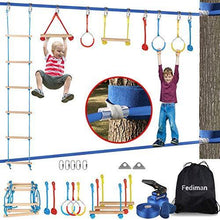 
                        
                          गैलरी व्यूवर में इमेज लोड करें, Ninja Warrior Obstacle Course for Kids, 43 PCS 50FT X 2 Ninja Line Slackline - JOY2ESpree
                        
                      