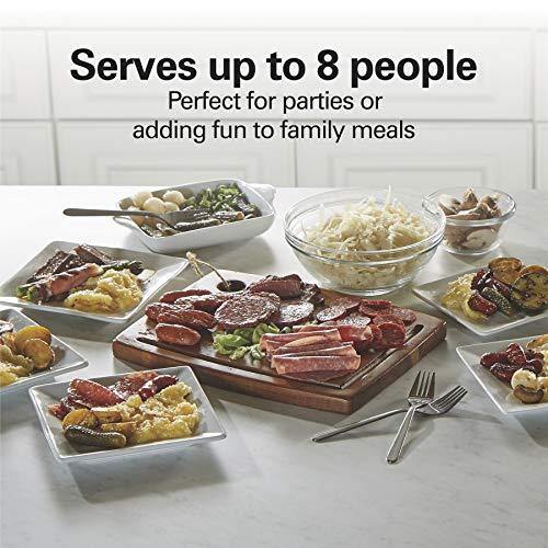 Hamilton Beach 8-Serving Raclette Electric Indoor Grill, Ideal for Parties and Family Fun, Black (31612-MX) - JOY2ESpree