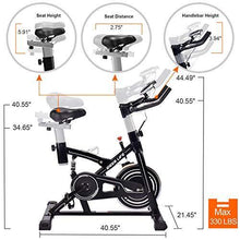 
                        
                          Load image into Gallery viewer, IDEER LIFE Indoor Cycling Bike Stationary Exercise Bike for Home Cardio Workout Smooth Drive - JOY2ESpree
                        
                      