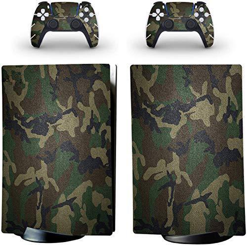 YK MALL PS5 Console PS5 Stickers Vinyl Camouflage Tarmac Skin Pattern Decals Skin Sticker for PS5 Playstation - JOY2ESpree