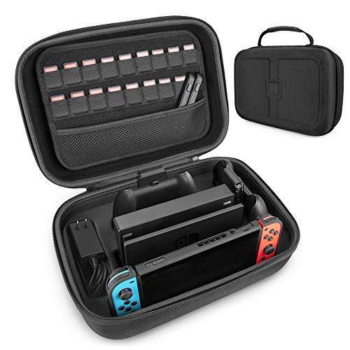 Carrying Storage Case for Nintendo Switch, LP Portable Travel Case Protective Hard Shell Bag with Separate Storage Space for Switch Console - JOY2ESpree