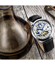 
                        
                          Muat gambar ke penampil Galeri, Stührling Original Mens Watch Stainless Steel Automatic, Skeleton Dial, Dual Time, AM/PM Sun Moon,Genuine Leather Strap 371 Watches for Men Series
                        
                      