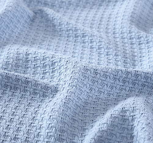 Tommy Bahama Home | Bahama Coast | Blanket-100% Cotton, Hypoallergenic & Ultra-Soft, All Season Bedding, Full/Queen, Blue