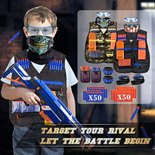 
                        
                          Muat gambar ke penampil Galeri, 2 Pack Kids Tactical Vest Kit for Nerf Guns Game N-Strike Elite Series Wars with Refill Darts, Reload Clips, Dart Pouch, Tactical Mask, Wrist Band and Protective Glasses for Boys ,Girls
                        
                      