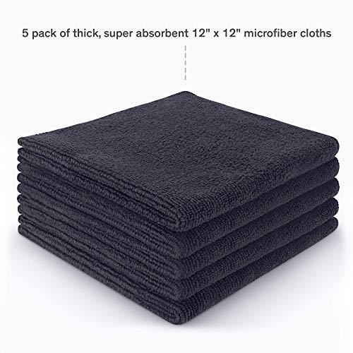 Boundless Audio Record Cleaning Cloth - Large 12" x 12" Microfiber Cleaning Cloth x 5 Pack for Vinyl Record Cleaning & Record Drying - JOY2ESpree