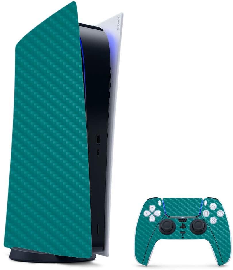 MightySkins Carbon Fiber Skin Compatible with PS5 / Playstation 5 Digital Edition Bundle - JOY2ESpree