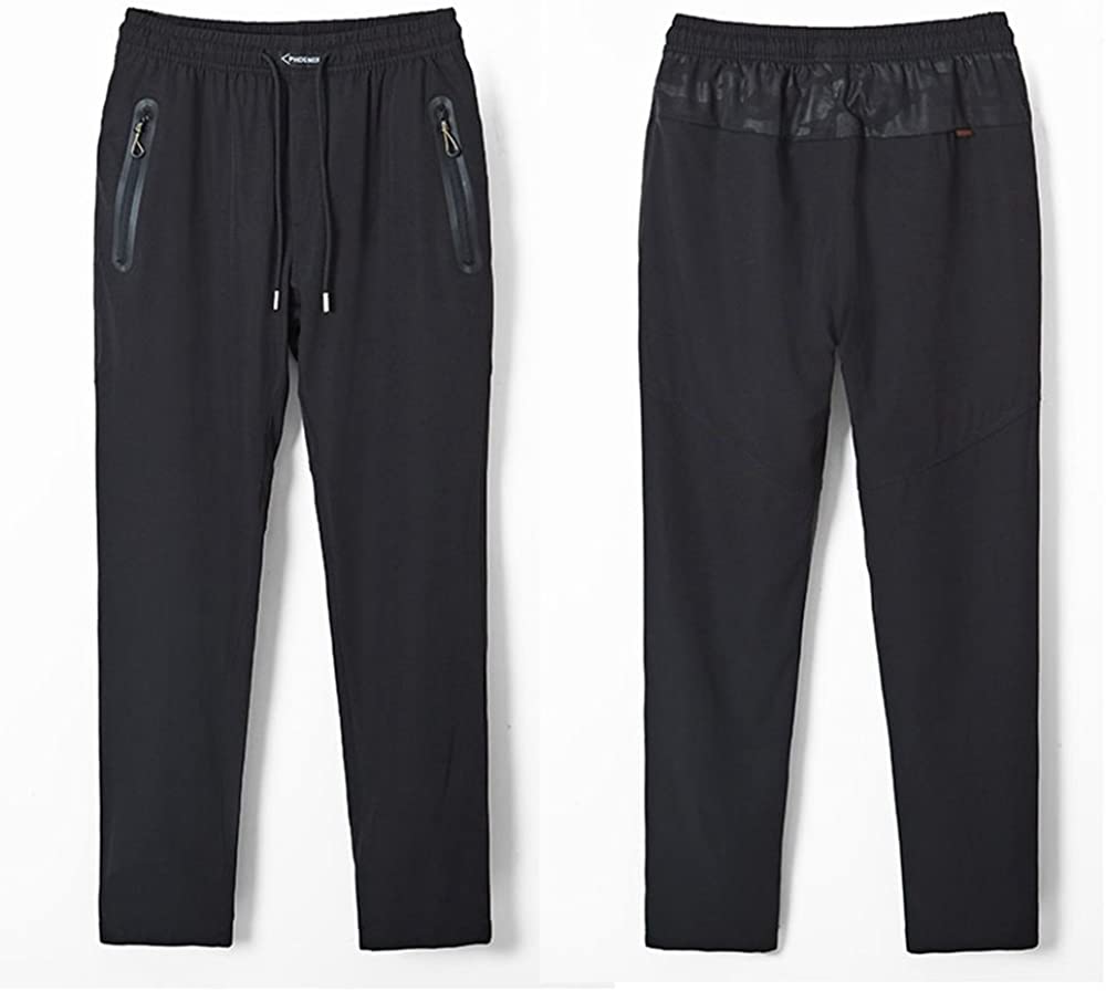 Rdruko Men's Jogger Casual Pants Lightweight Breathable Quick Dry Hiking Running Outdoor Sports Pants
