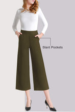 
                        
                          將圖片載入圖庫檢視器 Tsful High Waisted Wide Leg Pants for Women Summer Business Casual Crop Dress Pants Stretch Pull On Capris
                        
                      
