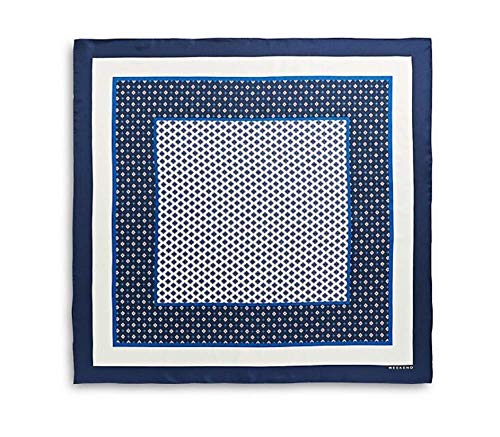 MAXMARA Weekend Max Mara Geometric-Print Silk Scarf Blue - JOY2ESpree