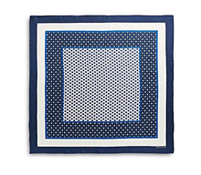 
                        
                          गैलरी व्यूवर में इमेज लोड करें, MAXMARA Weekend Max Mara Geometric-Print Silk Scarf Blue - JOY2ESpree
                        
                      