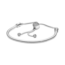 
                        
                          Muat gambar ke penampil Galeri, PANDORA Moments Heart Clasp Slider Bracelet, - JOY2ESpree
                        
                      