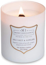 
                        
                          Load image into Gallery viewer, Manly Indulgence Sea Salt &amp; Ginger Scented Jar Candle, 15 Oz, White
                        
                      