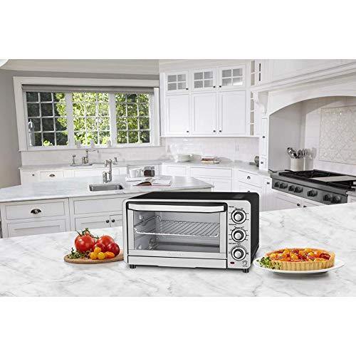 Cuisinart TOB-40FR Custom Classic Toaster Oven Broiler, Silver (Renewed) - JOY2ESpree