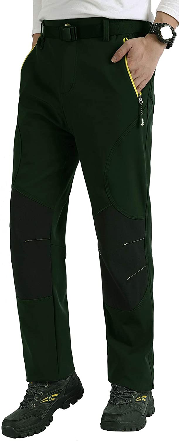 Singbring Men's Outdoor Windproof Waterproof Hiking Ski Snow Pants