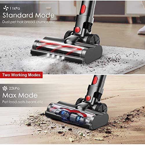 Cordless Vacuum, TOCMOC Vacuum Cleaner with 200W 22Kpa Super Suction Cordless Vacuum Cleaner 4 in 1 Handheld Stick Vacuum - JOY2ESpree